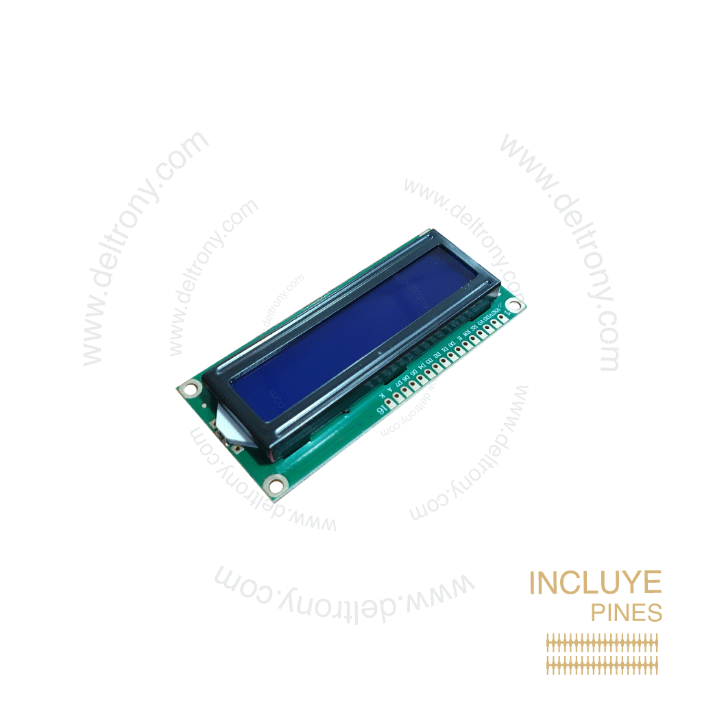 Lcd 16x2 azul